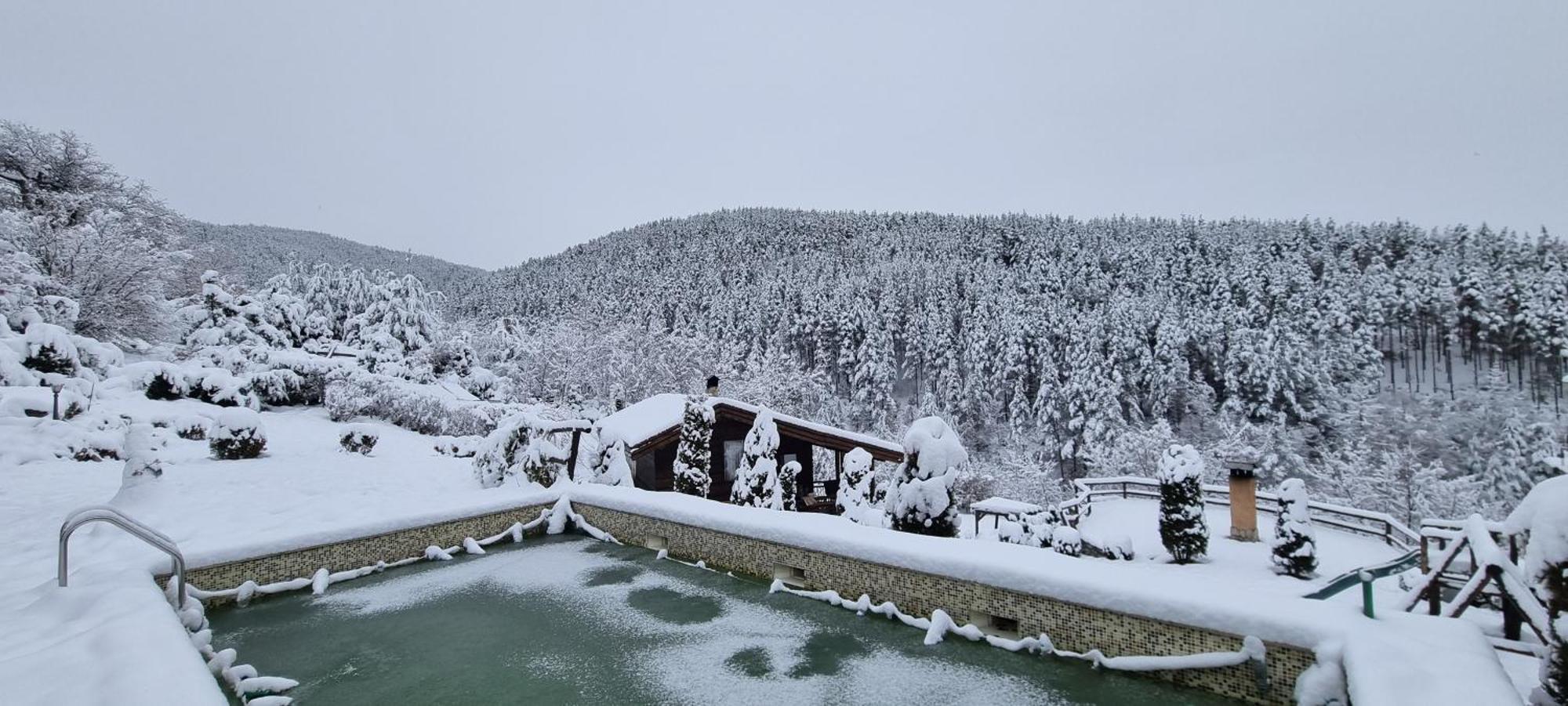 Панорама Хаус Лещен И Еко Къщи Дървена И Землянка Exterior foto