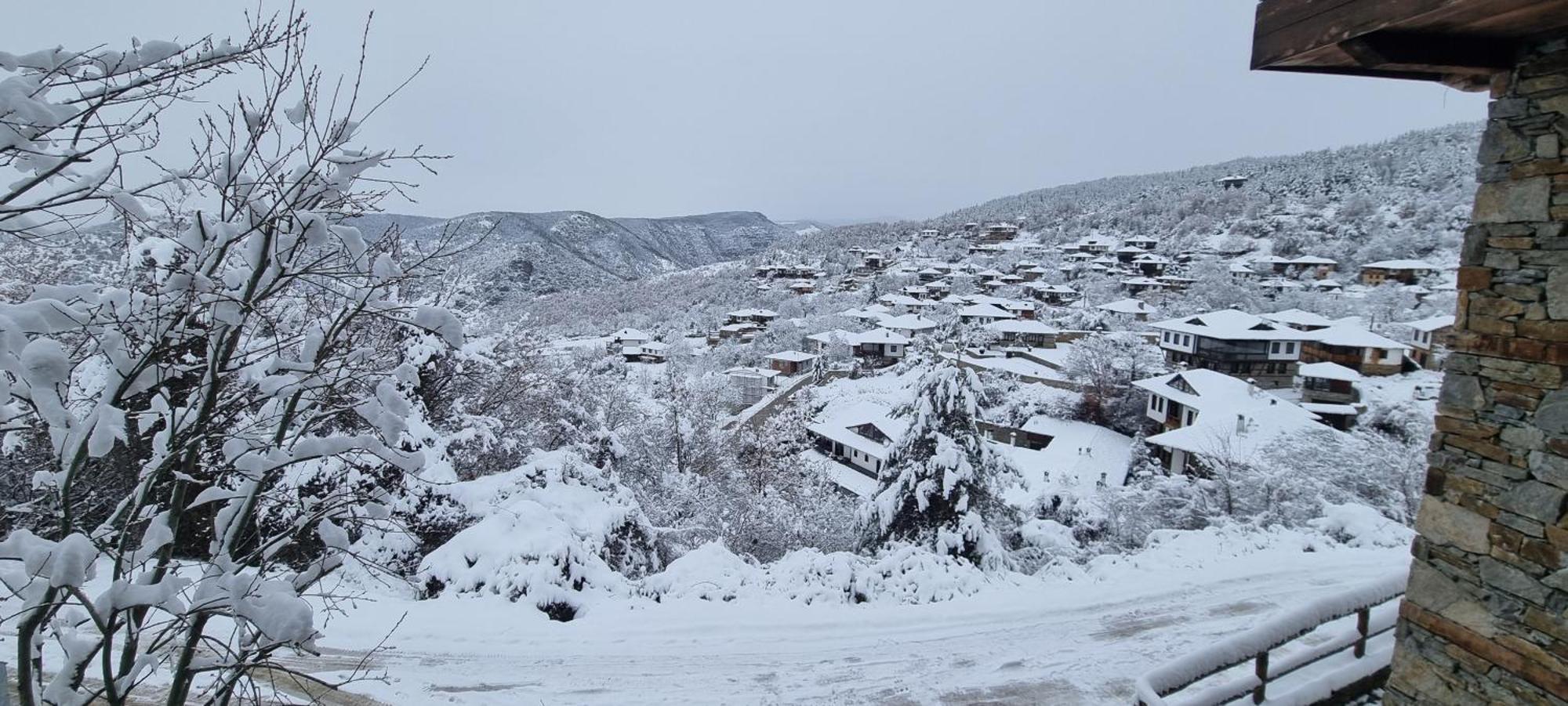 Панорама Хаус Лещен И Еко Къщи Дървена И Землянка Exterior foto
