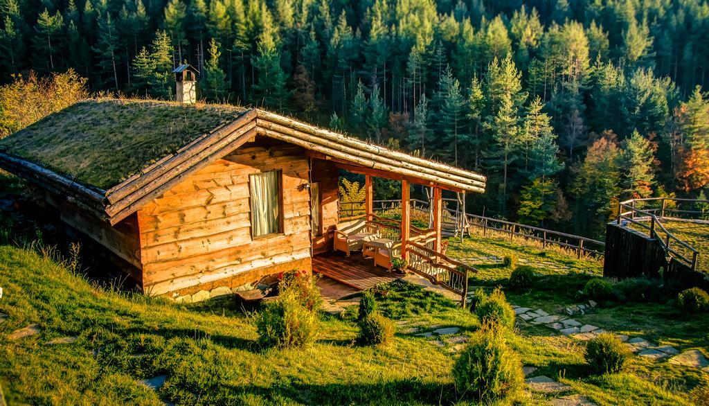Панорама Хаус Лещен И Еко Къщи Дървена И Землянка Exterior foto